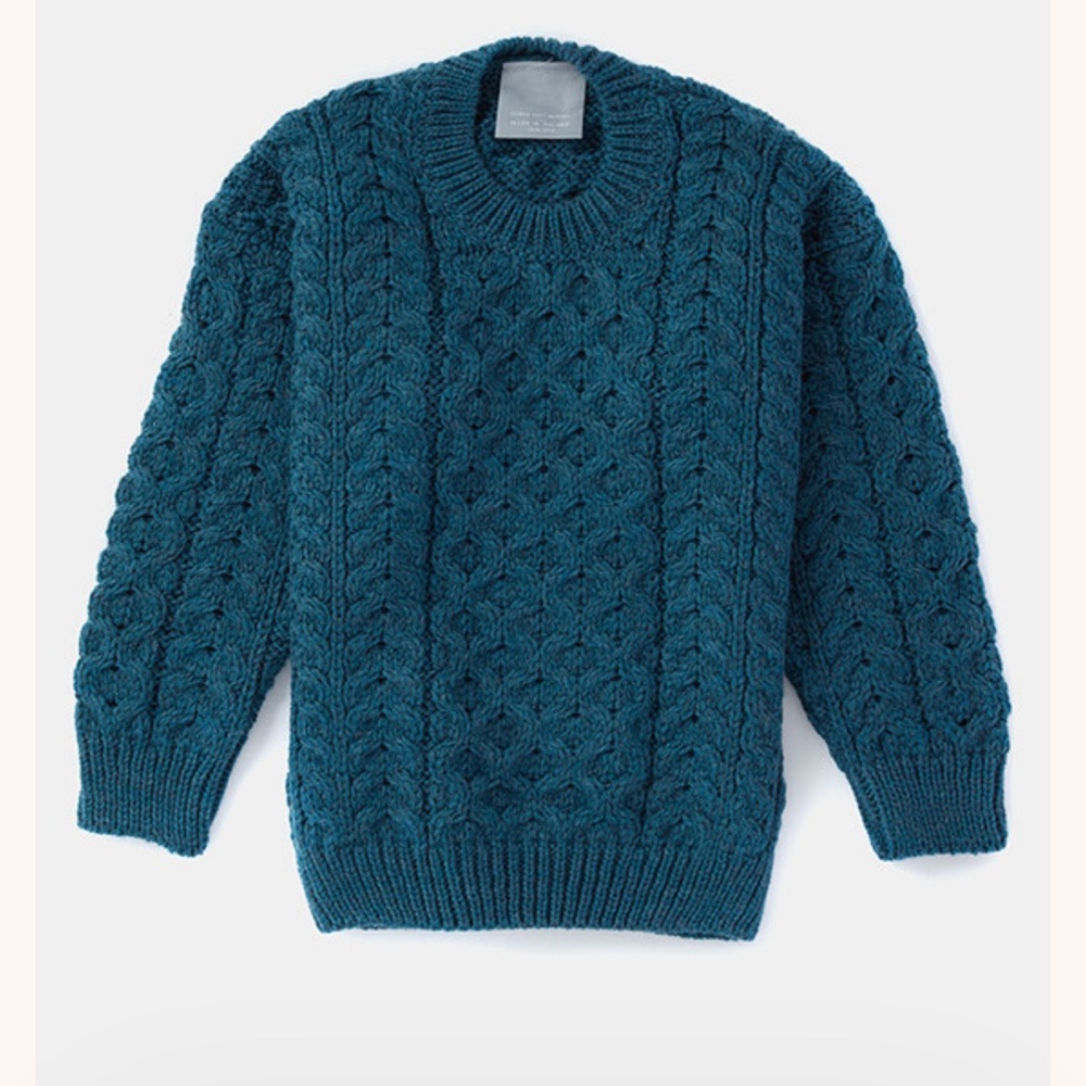 Aran Sweater Market Kid's Super Soft Merino Wool Aran Sweater